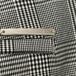 MAC Black and White Checkered Fabric